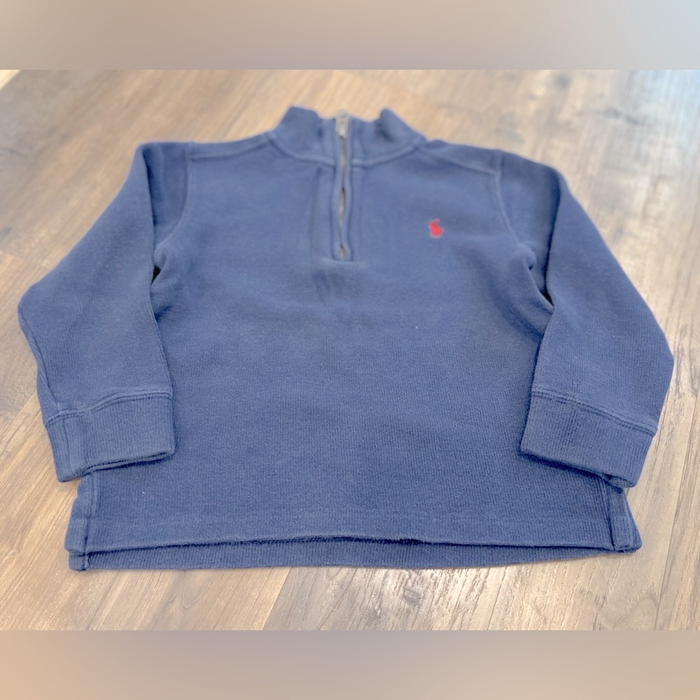 Boys Polo Ralph Lauren Quarter Zip Pullover Size 4